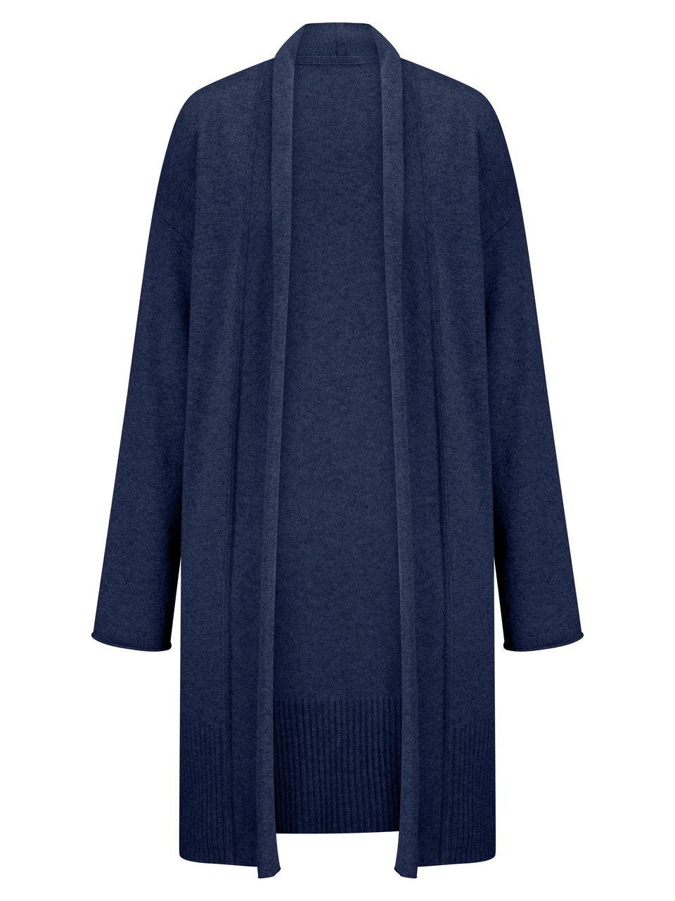 Long-Strickjacke Peter Hahn blau günstig online kaufen