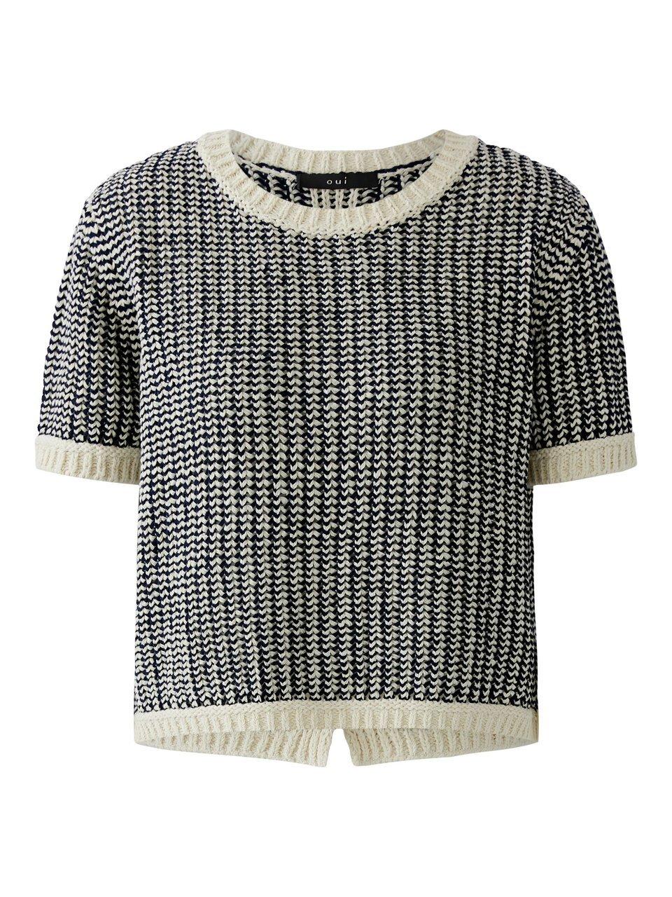 Rundhals-Pullover oui weiss günstig online kaufen