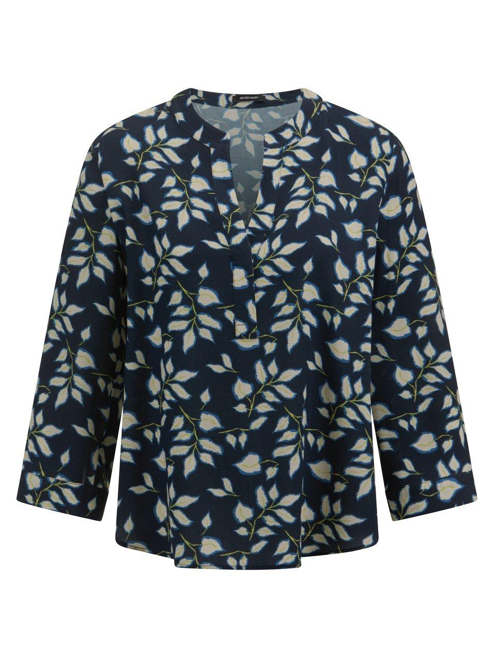 Bluse V-Ausschnitt Peter Hahn blau günstig online kaufen
