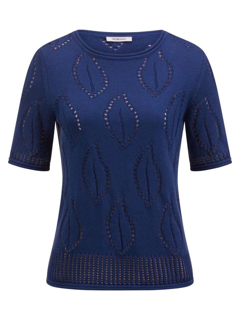 Rundhals-Pullover Peter Hahn blau günstig online kaufen