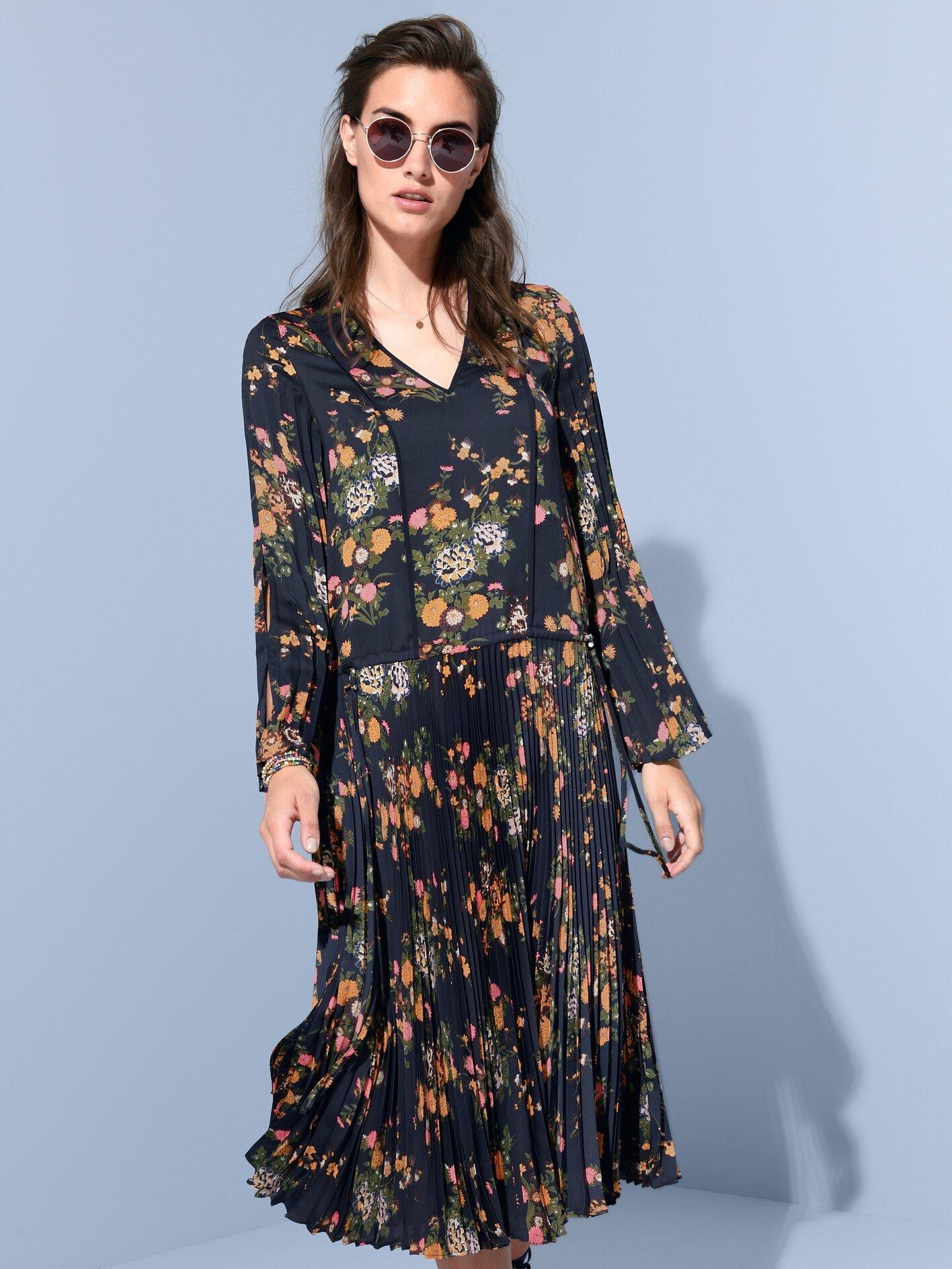 Steffen Schraut - Kleid mit 1/1-Arm und V-Ausschnitt