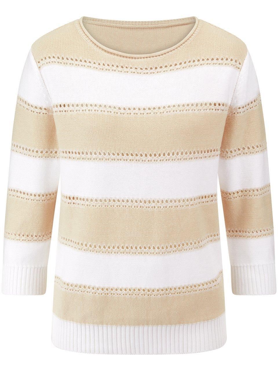 Pullover U-Boot-Ausschnitt Peter Hahn beige günstig online kaufen