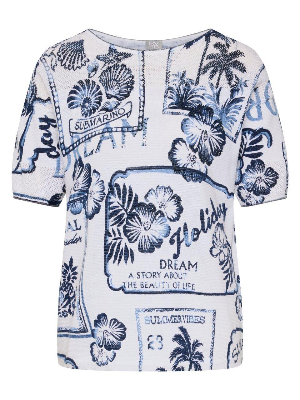 Rundhals-Pullover Rabe weiss günstig online kaufen