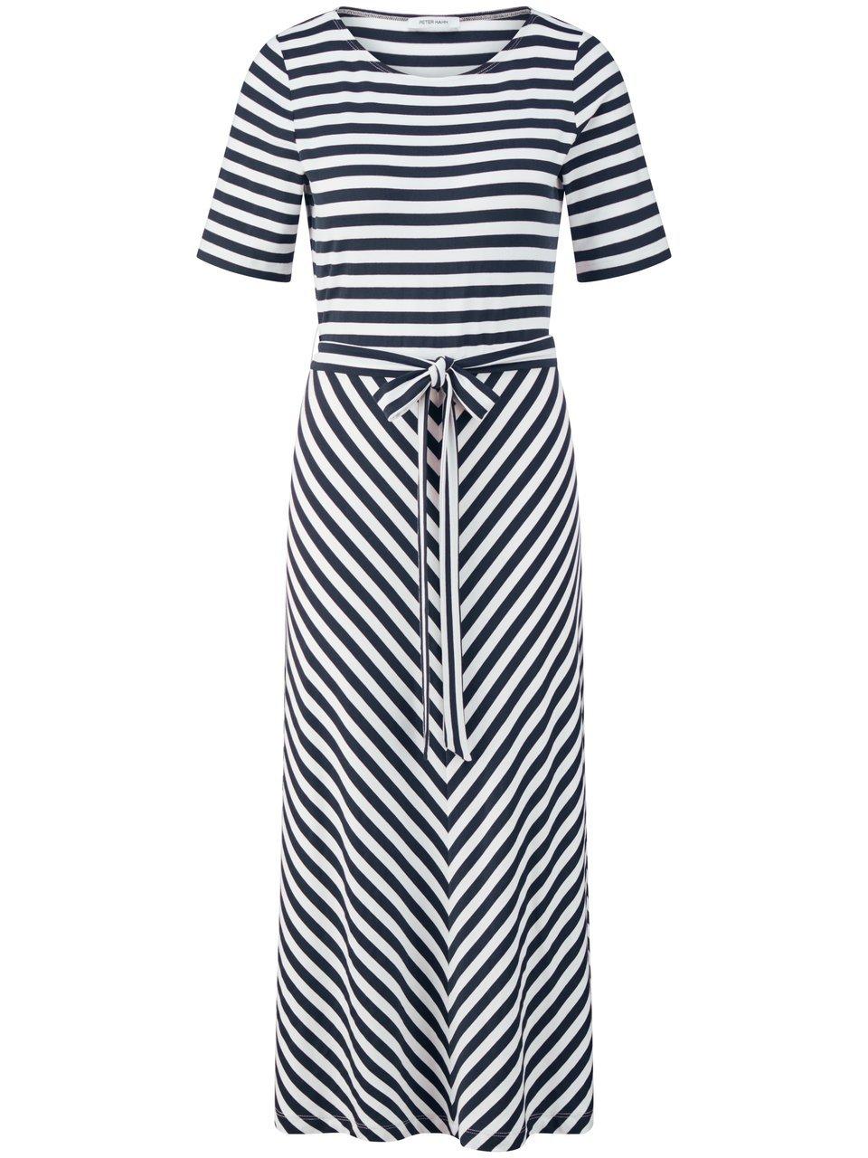 Kleid Rundhals-Ausschnitt Peter Hahn blau günstig online kaufen