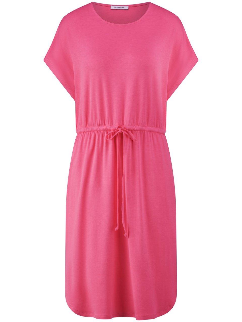 Jersey-Kleid Rundhals-Ausschnitt Peter Hahn pink günstig online kaufen