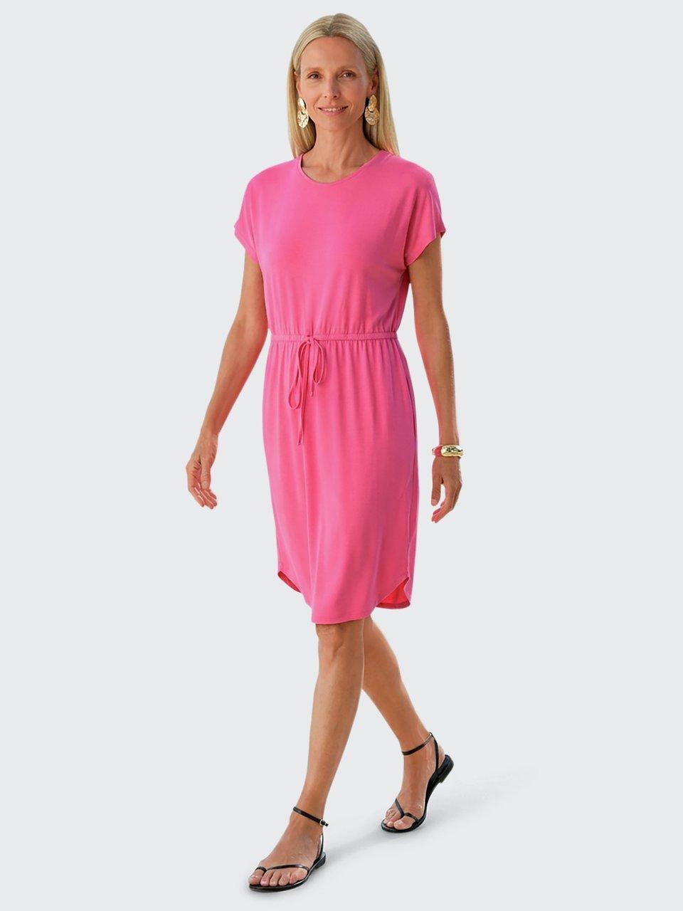 Peter Hahn - Jersey-Kleid mit Rundhals-Ausschnitt