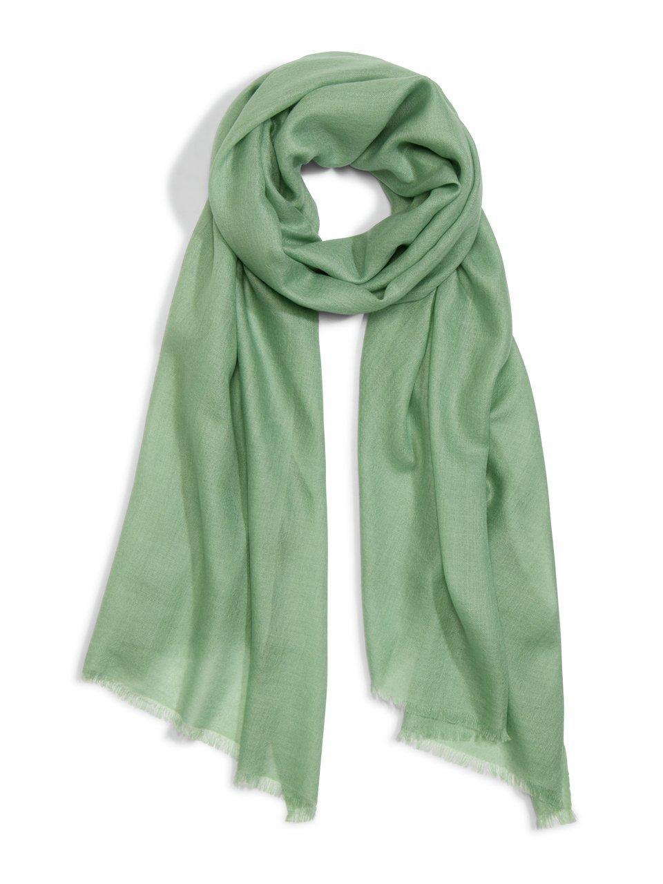 Schal aus Seide und Kaschmir Peter Hahn grün günstig online kaufen