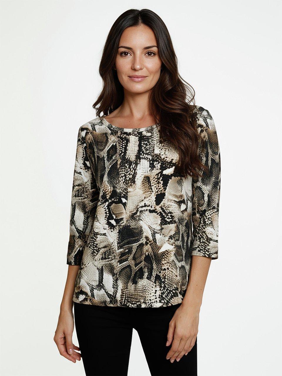 Efixelle - Chemise à col rond et manches 3/4