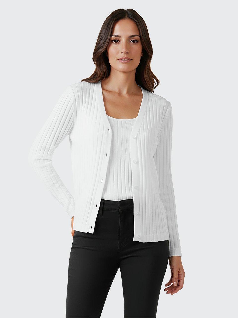 Efixelle - Shirtjacke mit V-Ausschnitt