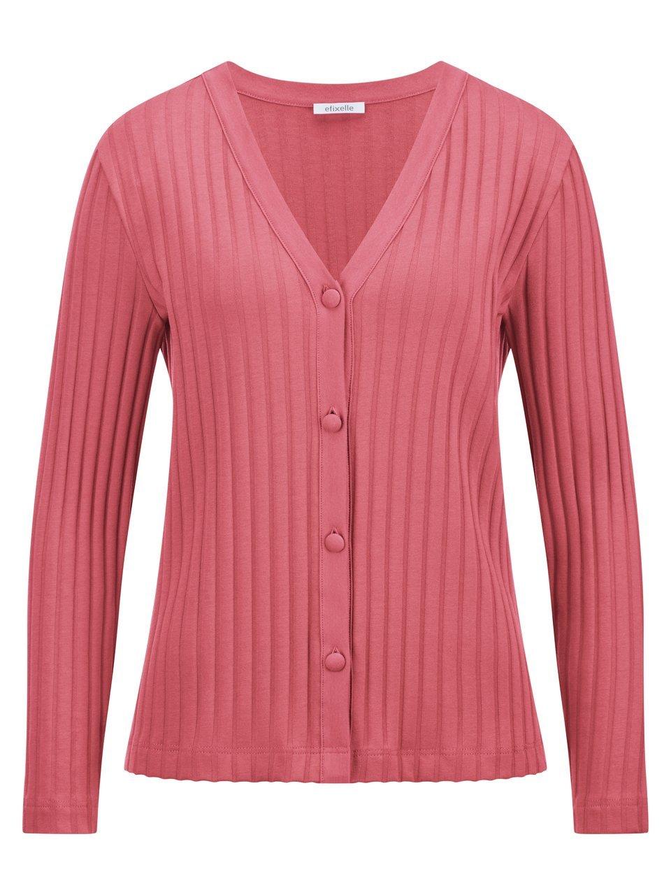 Shirtjacke V-Ausschnitt Efixelle pink günstig online kaufen