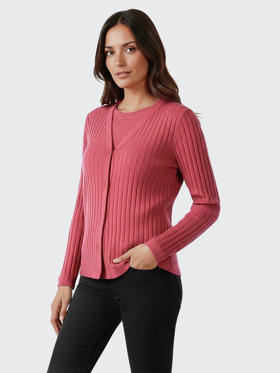 Efixelle - Shirtjacke mit V-Ausschnitt