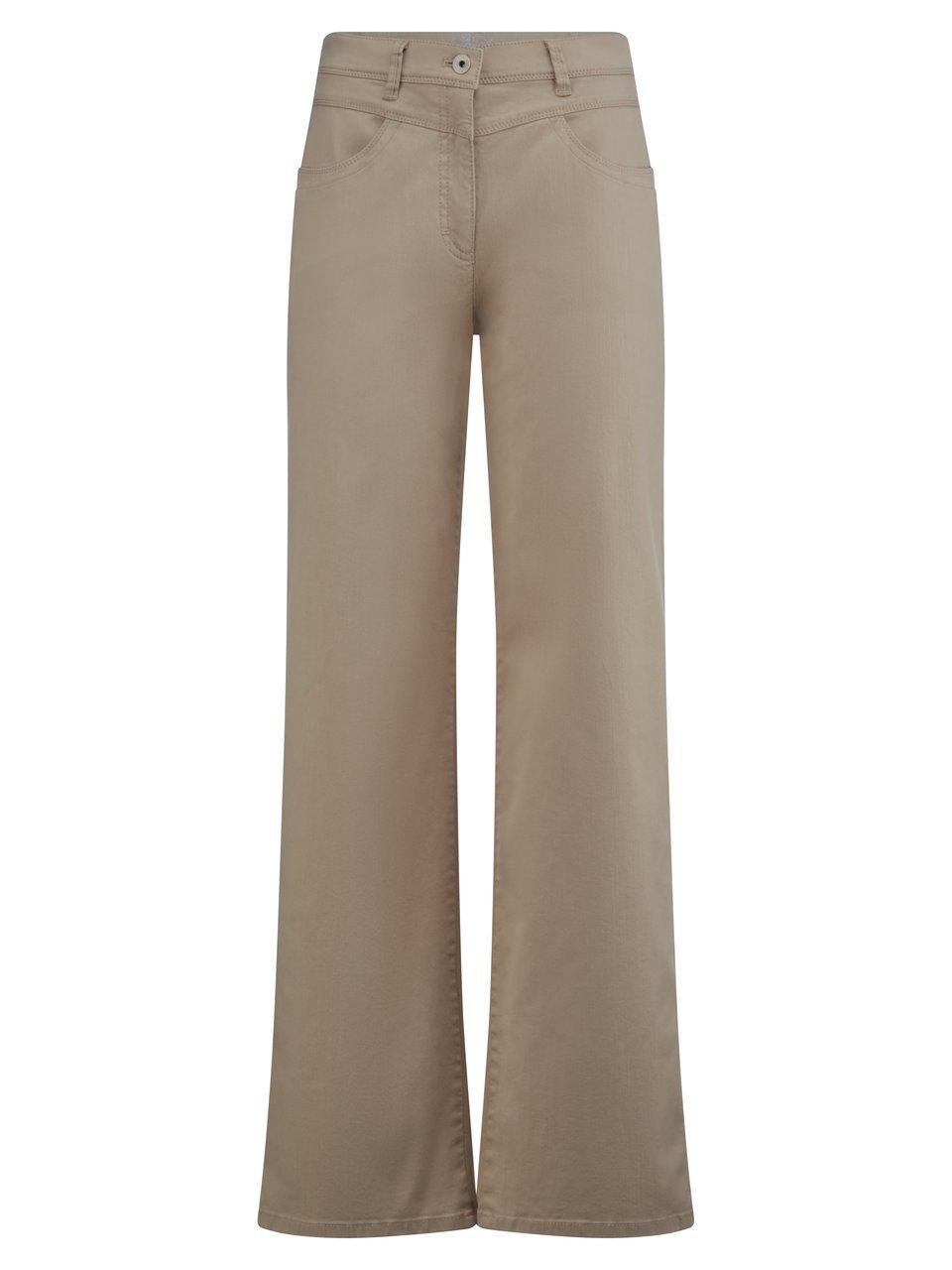 Super Slim Fit-Jeans Modell Laura Flared Raphaela by Brax beige günstig online kaufen