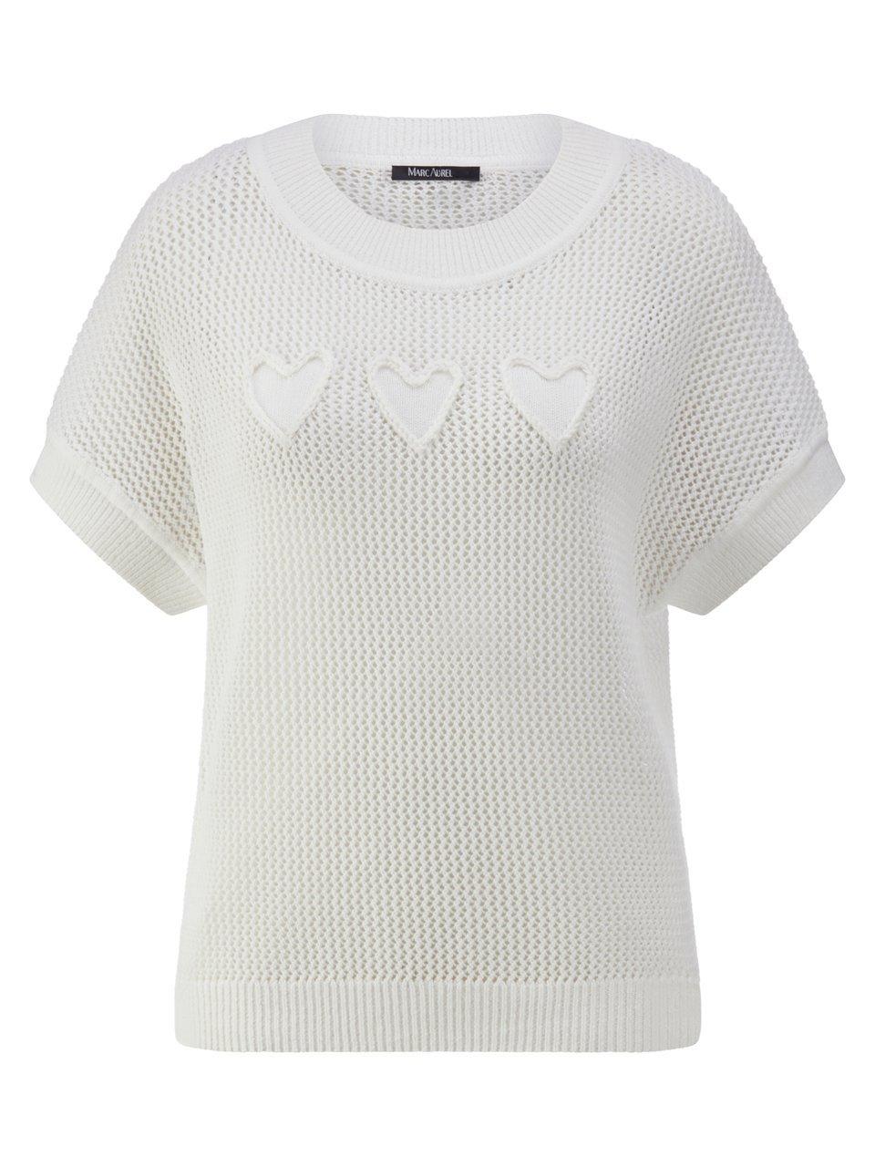 Rundhals-Pullover Marc Aurel weiss günstig online kaufen