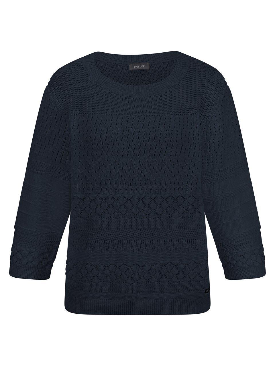 Pullover U-Boot-Ausschnitt BASLER blau günstig online kaufen