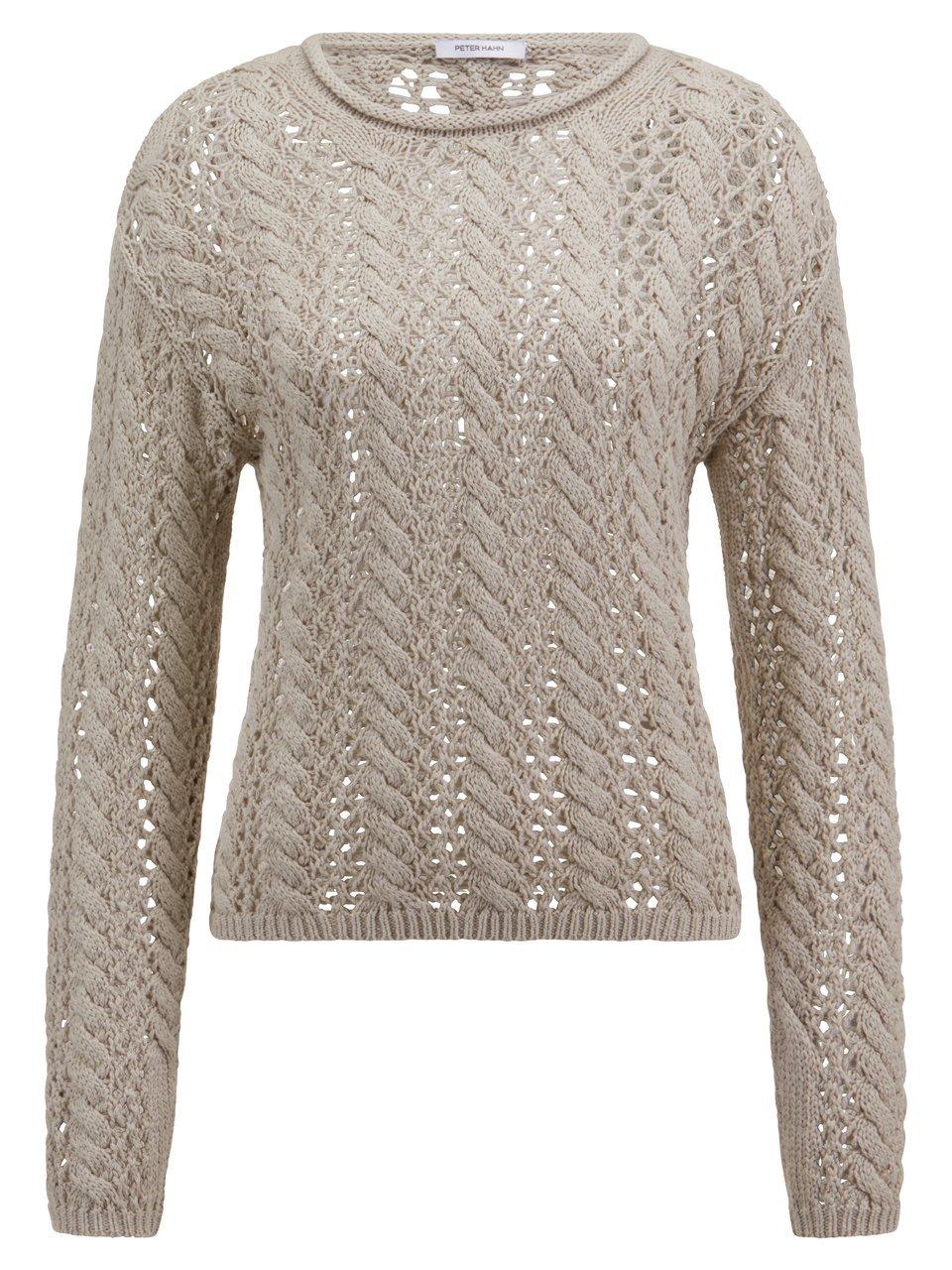 Rundhals-Pullover Peter Hahn beige günstig online kaufen