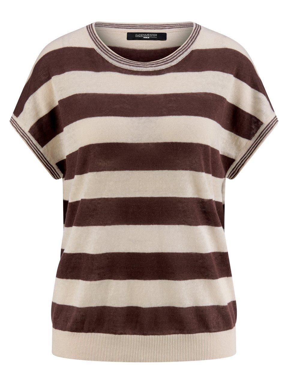 Rundhals-Pullover Fadenmeister Berlin braun