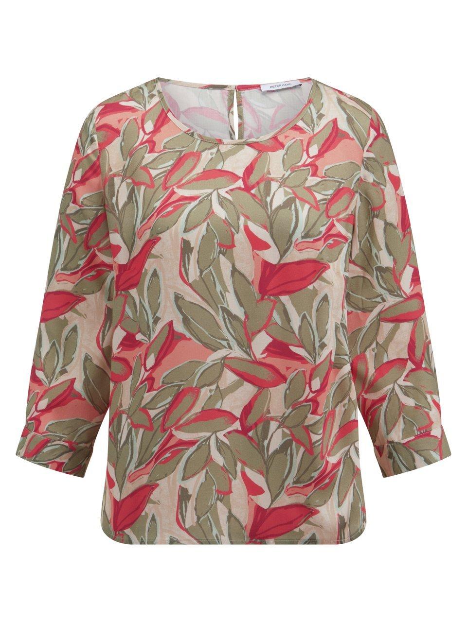 Bluse Rundhals-Ausschnitt Peter Hahn beige günstig online kaufen