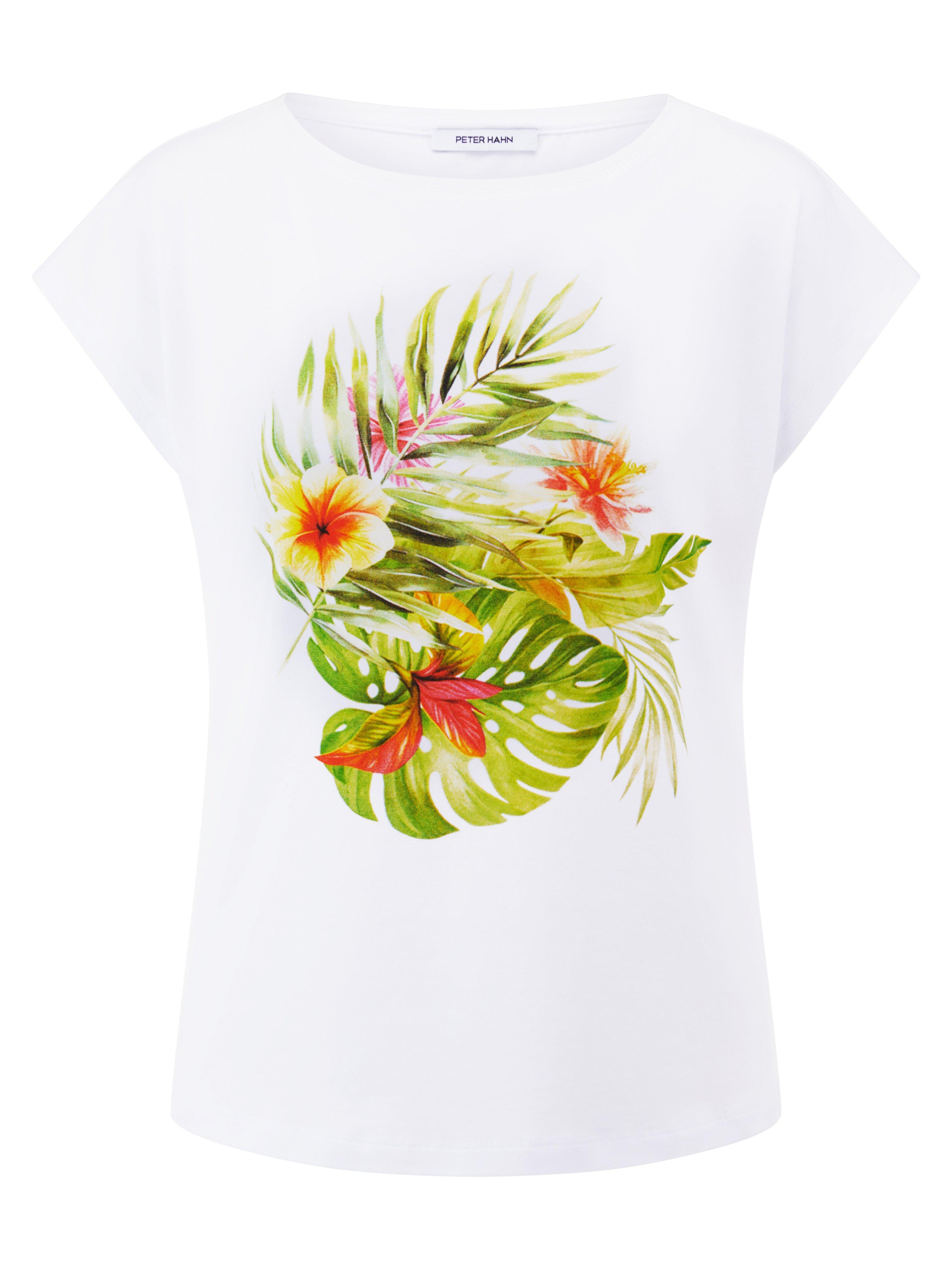 T-Shirt Rundhals-Ausschnitt Peter Hahn weiss günstig online kaufen