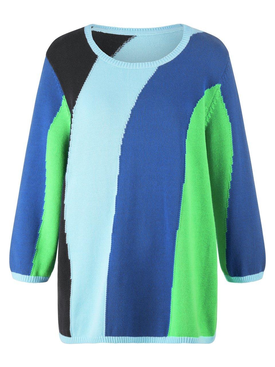 Rundhals-Pullover 3/4-Arm Emilia Lay blau günstig online kaufen