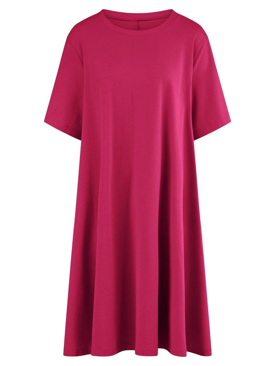 Jersey-Kleid Rundhals-Ausschnitt Emilia Lay pink günstig online kaufen