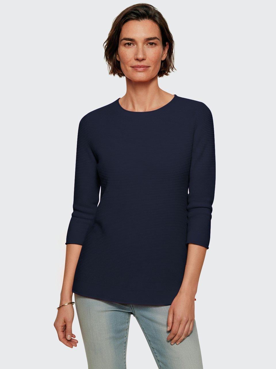 Peter Hahn - Rundhals-Pullover mit 3/4-Arm