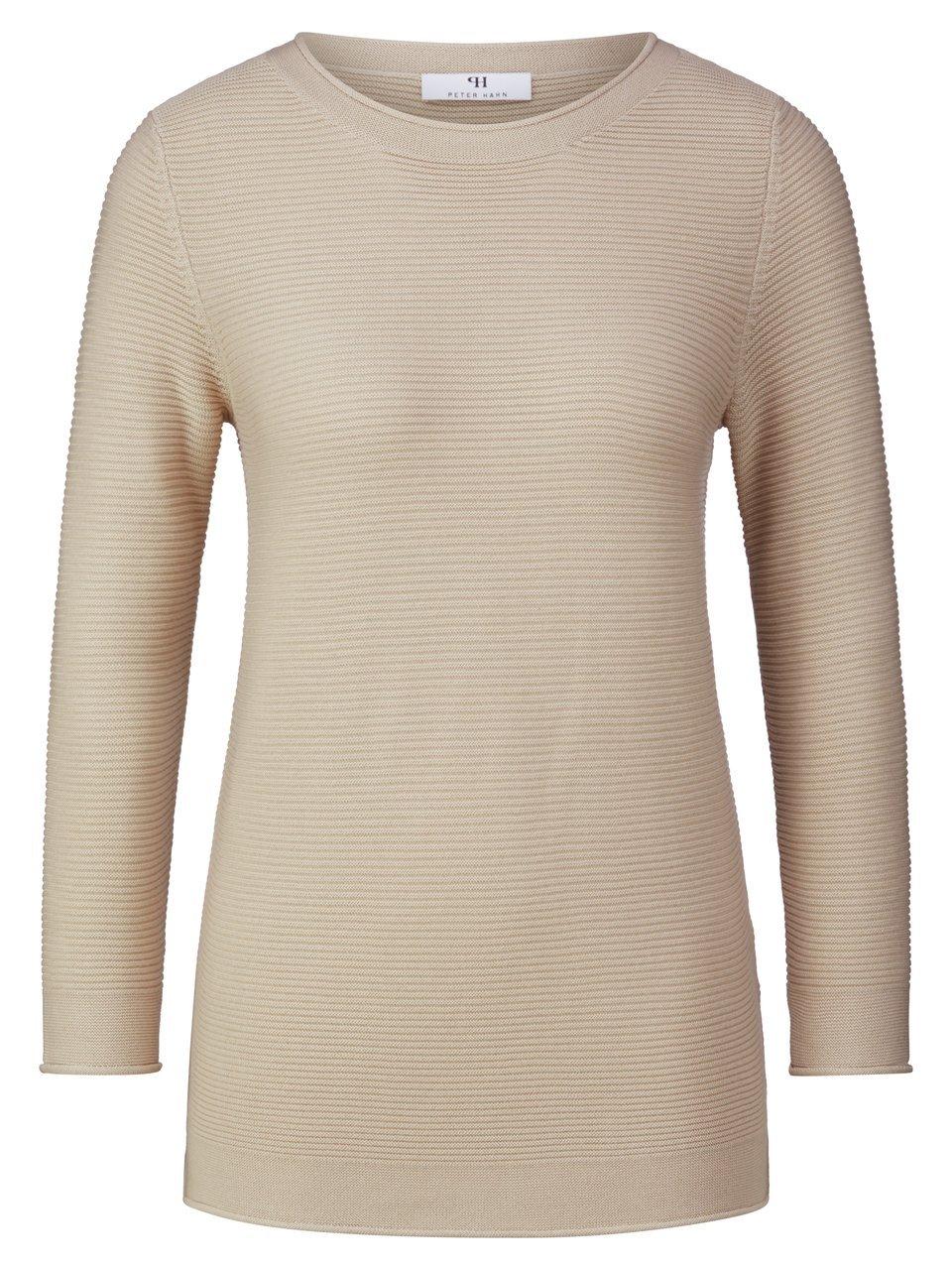 Rundhals-Pullover 3/4-Arm Peter Hahn beige günstig online kaufen