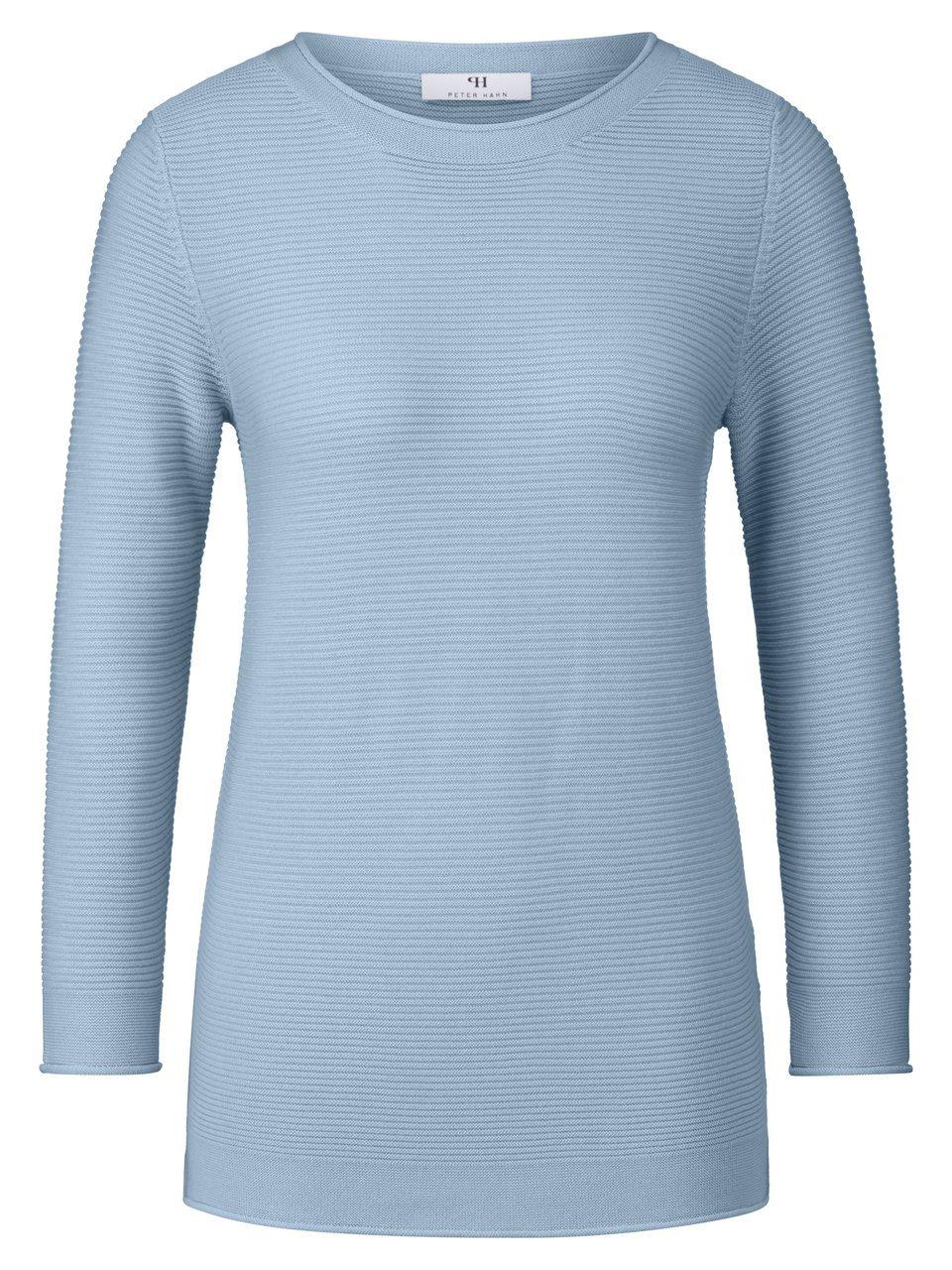 Rundhals-Pullover 3/4-Arm Peter Hahn blau günstig online kaufen
