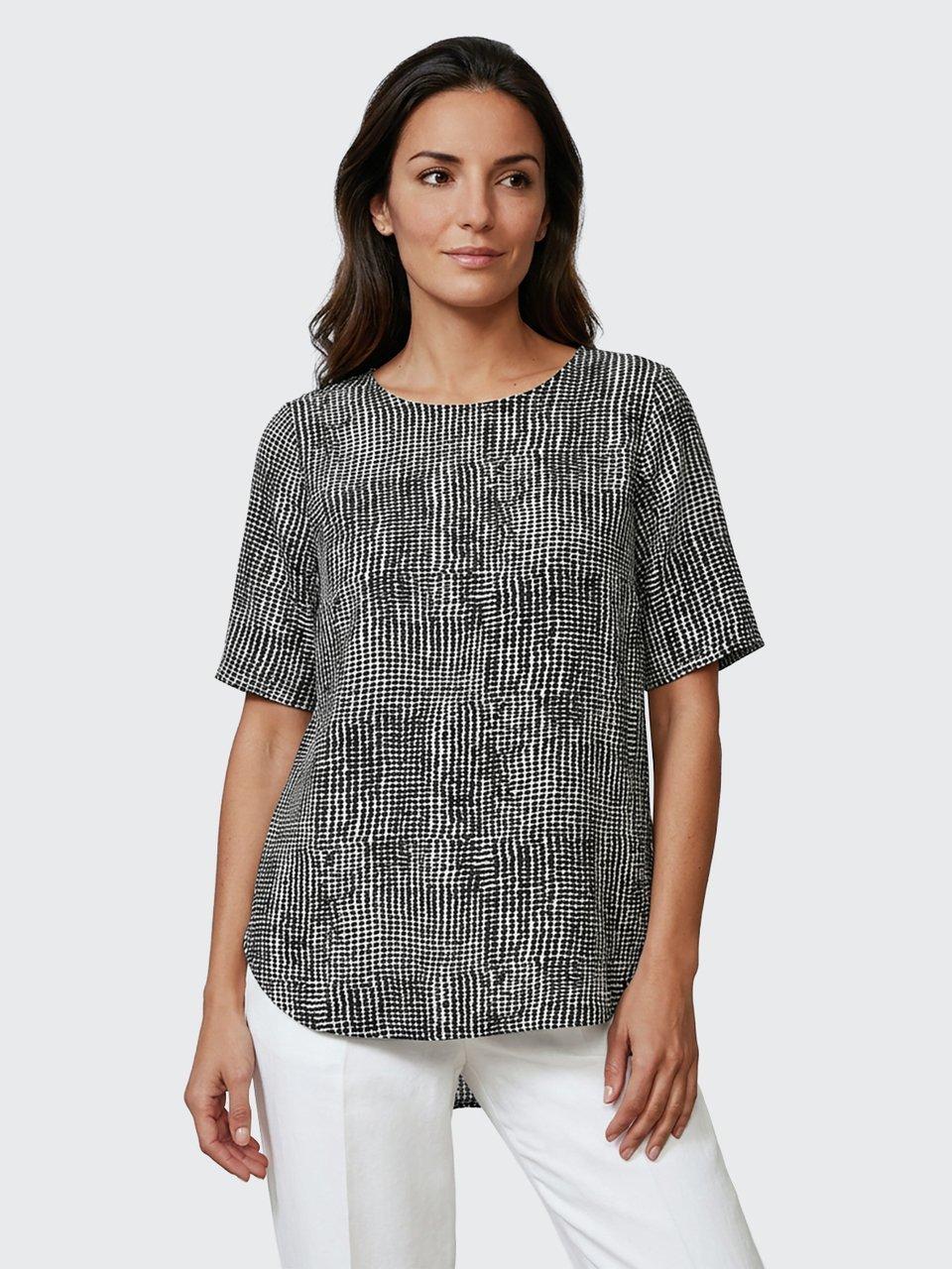 Hotouch Blouse dames zomer hemdblouse 3/4 mouwen slim fit hemd katoen basic shirt business blouse met knoopsluiting korte mouwen V-hals blouseshirt tops, Paars (een maat kleiner voor slim fit), M