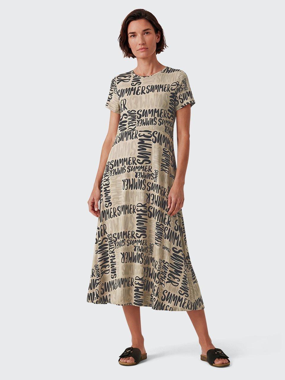 Peter Hahn - Jersey-Kleid mit Rundhals-Ausschnitt