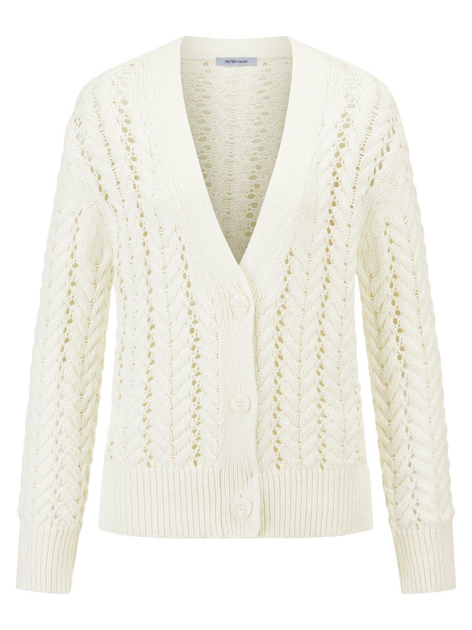 Strickjacke Peter Hahn weiss günstig online kaufen