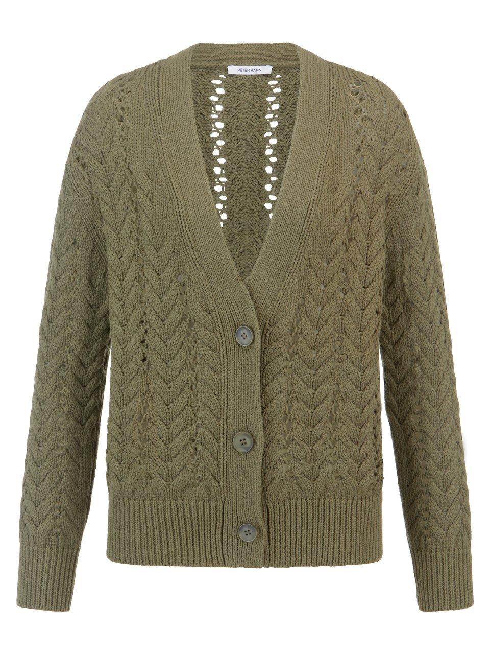 Strickjacke Peter Hahn grün günstig online kaufen