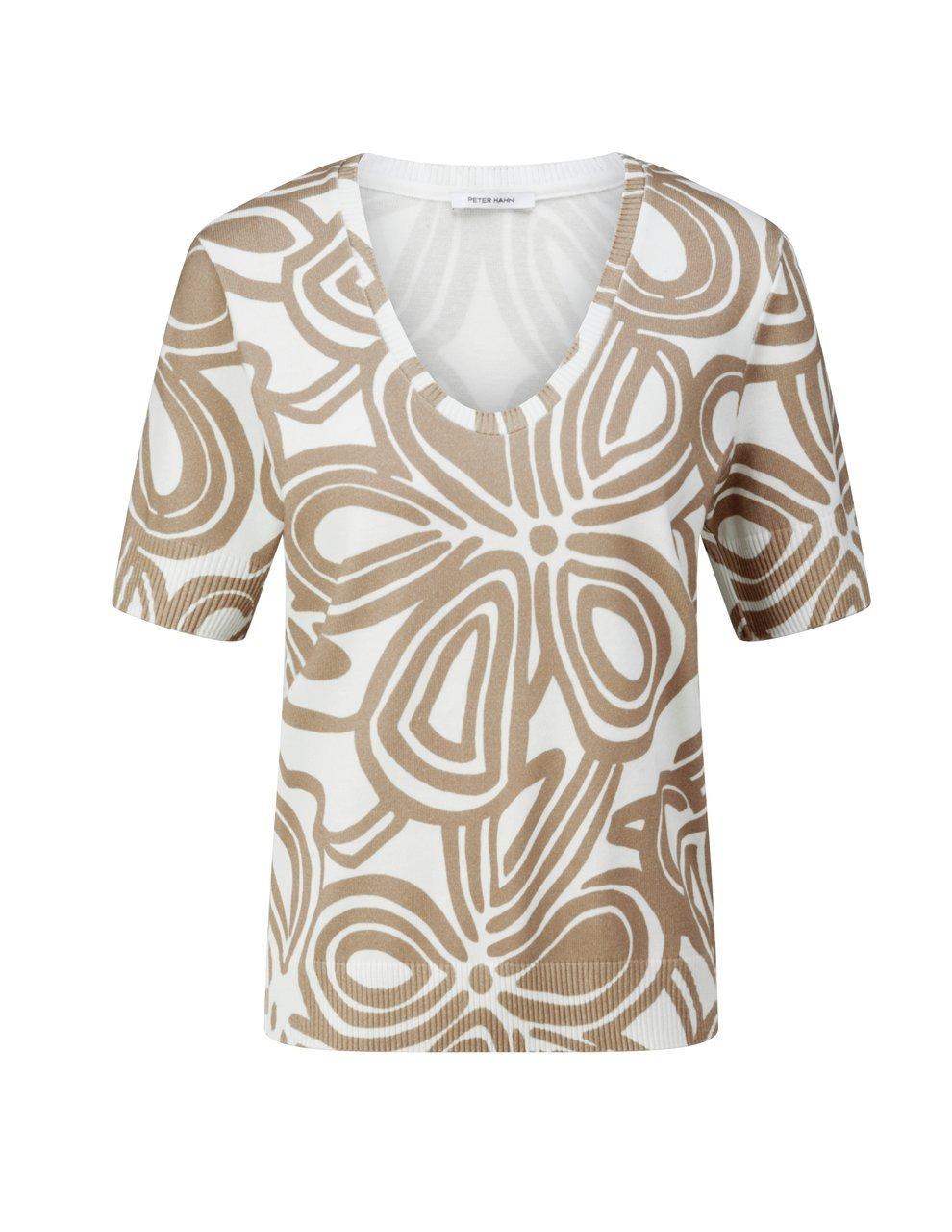 Rundhals-Pullover Peter Hahn beige günstig online kaufen