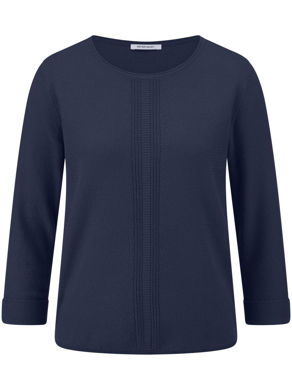 Rundhals-Pullover Peter Hahn blau günstig online kaufen