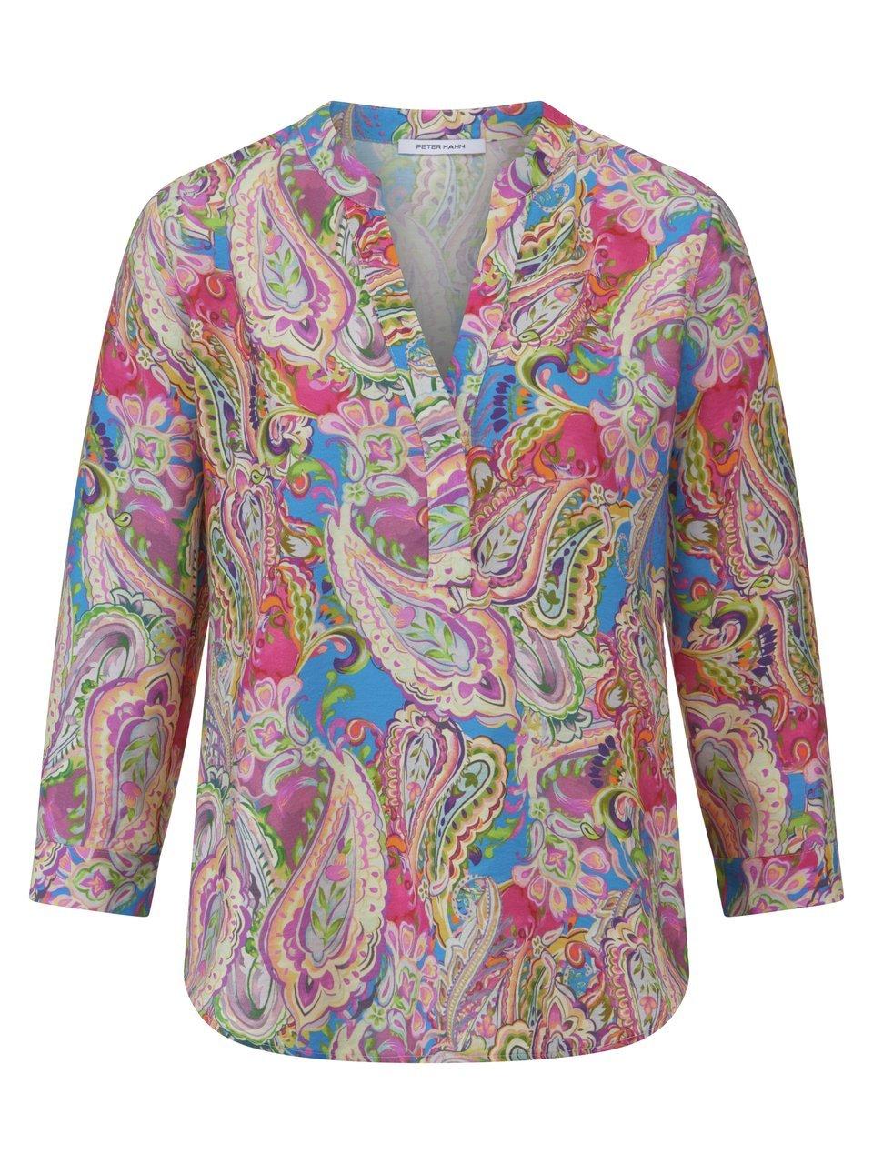 Bluse Rundhals-Ausschnitt Peter Hahn mehrfarbig günstig online kaufen