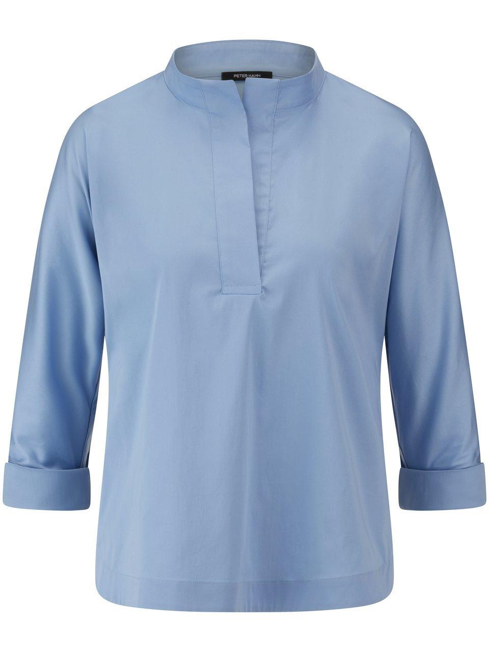 Bluse Stehkragen Peter Hahn blau günstig online kaufen