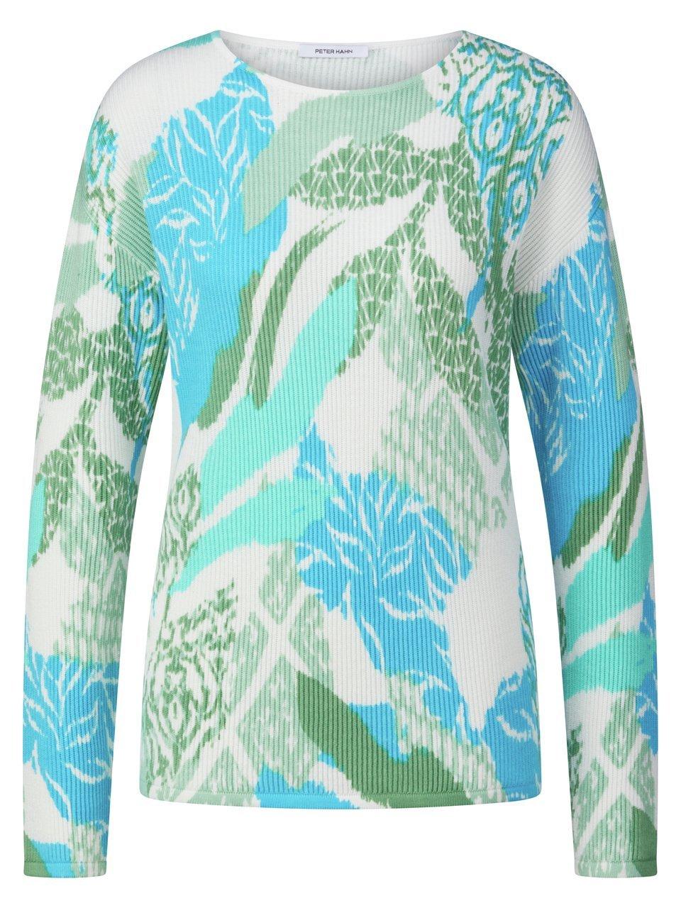 Rundhals-Pullover Peter Hahn türkis günstig online kaufen