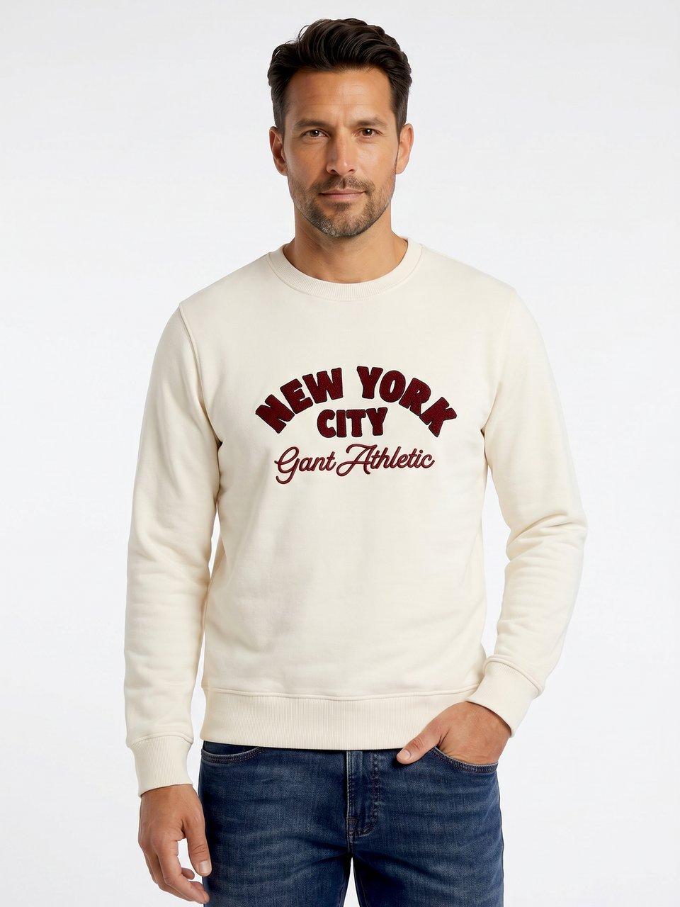 GANT - Sweatshirt mit Rippenstrick-Bündchen