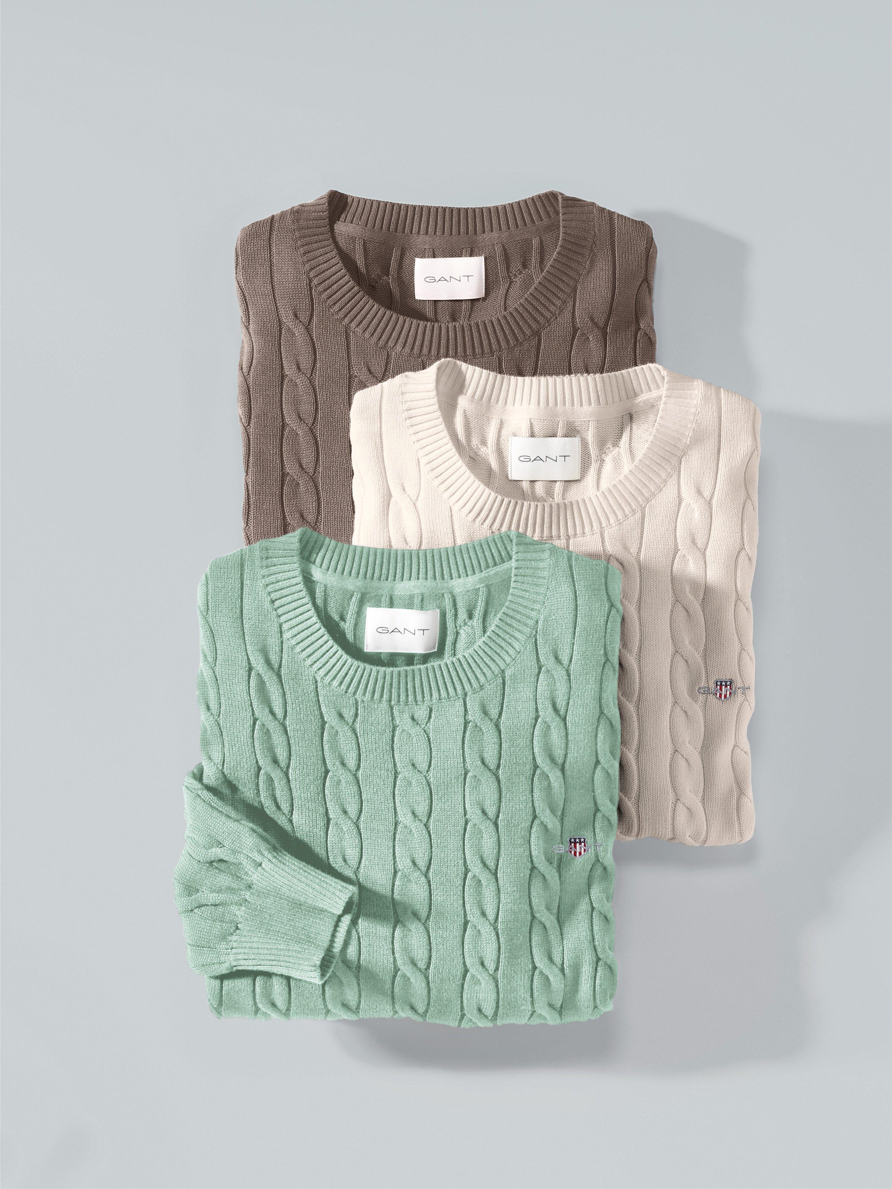Rundhals-Pullover GANT grün