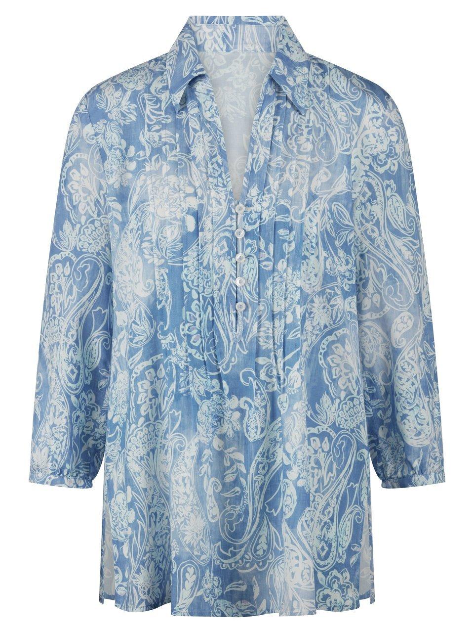 Long-Bluse Peter Hahn blau günstig online kaufen