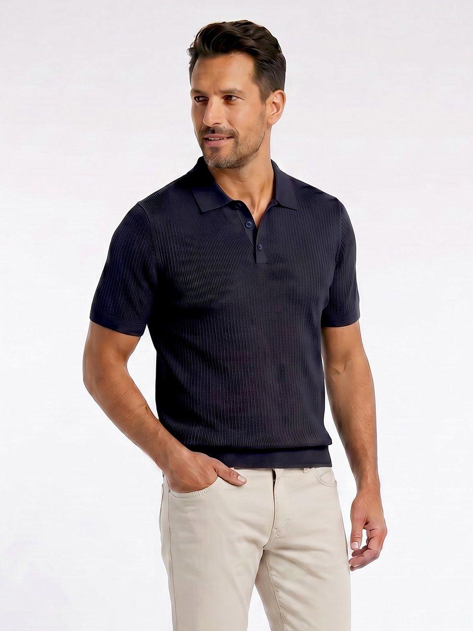 Louis Sayn - Gebreid poloshirt