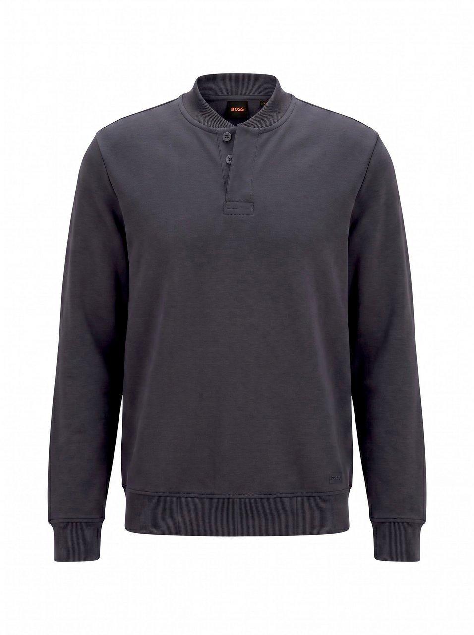 Sweatshirt We_PushPlacket BOSS blau