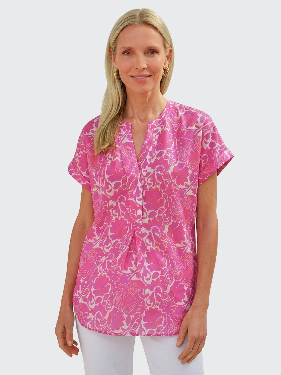 Peter Hahn - Bluse mit Rundhals-Ausschnitt