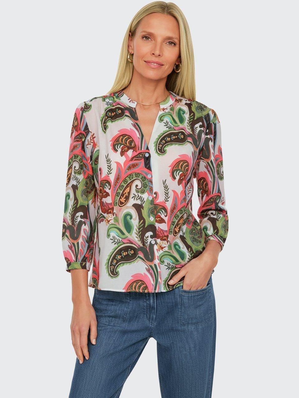 Peter Hahn - Bluse mit Rundhals-Ausschnitt