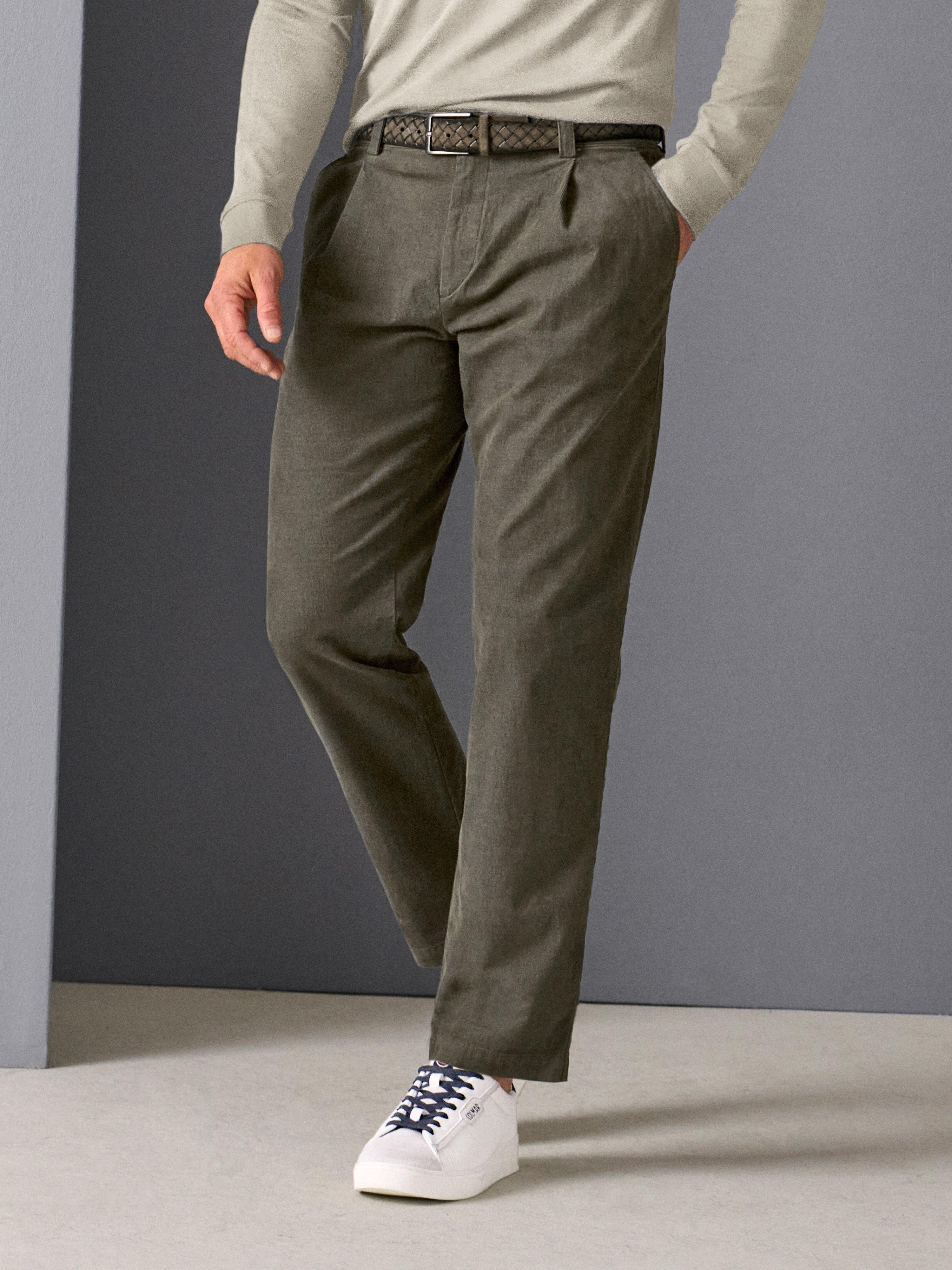 BOSS - Feincord-Hose Chino Pleated 3
