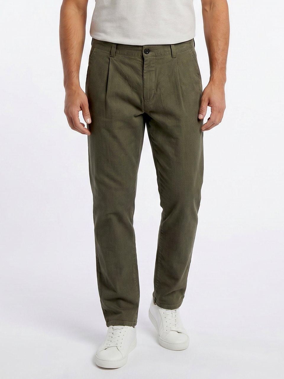 BOSS - Fijncord broek Chino Pleated3