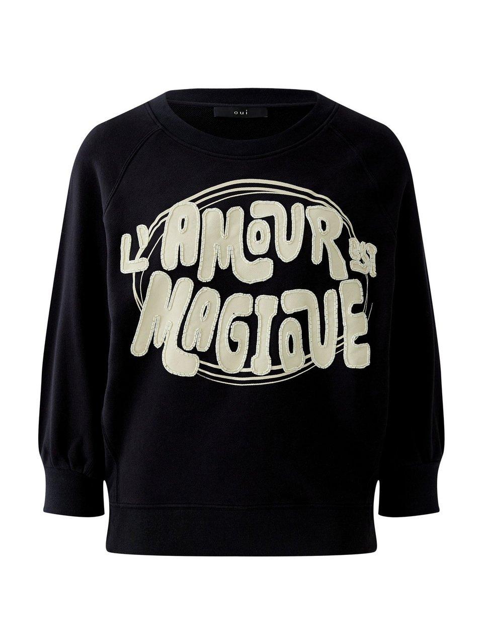Sweatshirt oui schwarz