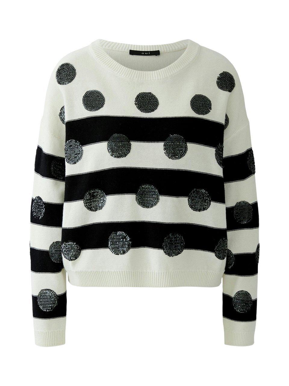 Rundhals-Pullover oui weiss