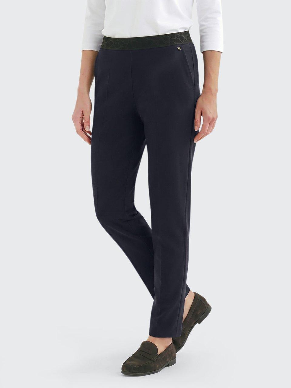 BASLER - Enkellange Slim Fit-jersey broek