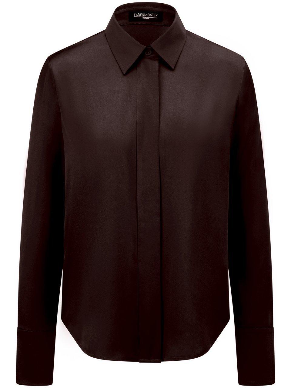 Bluse Seide Fadenmeister Berlin braun
