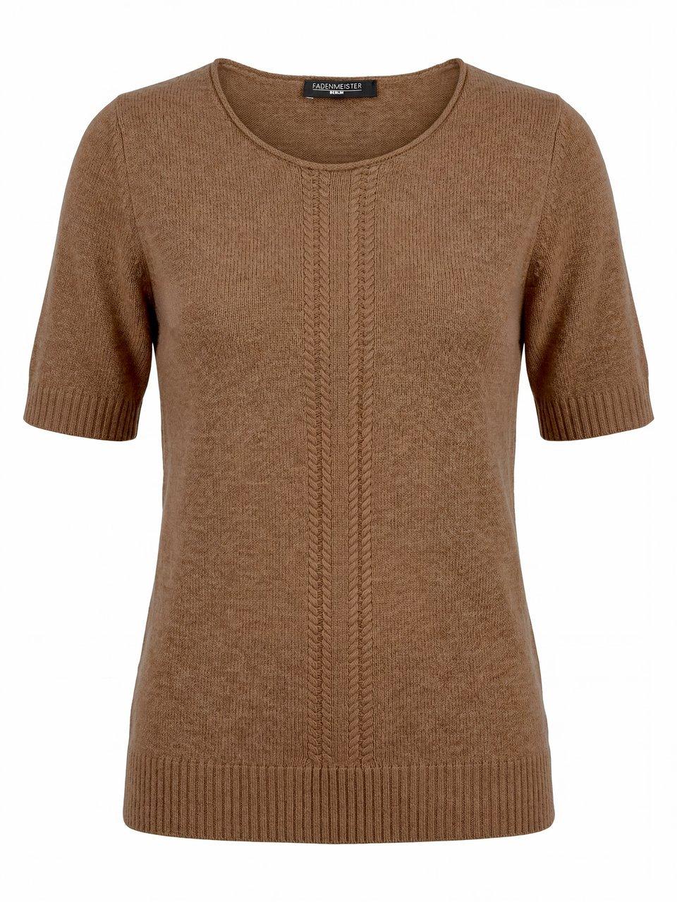 Rundhals-Pullover Fadenmeister Berlin braun